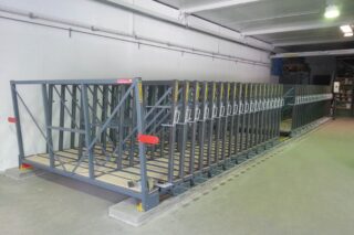 industrial metal sheet storage solution